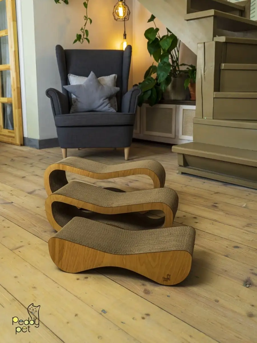 Peddy Pet Karton Kedi Tırmalama Ve Yatak Ünitesi 161097564