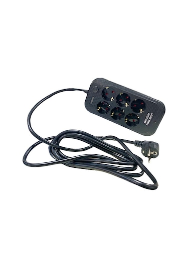 Rose Gr-600 6'lı 5metre Kablolu Akım Korumalı Grup Priz 5