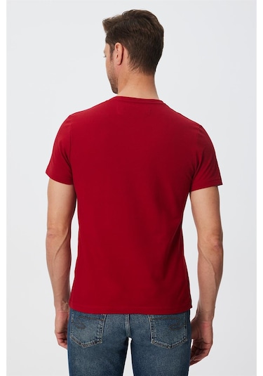 Lee Cooper Twıngo Erkek O Yaka Pike T Shırt Kırmızı 16115 Kırmızı