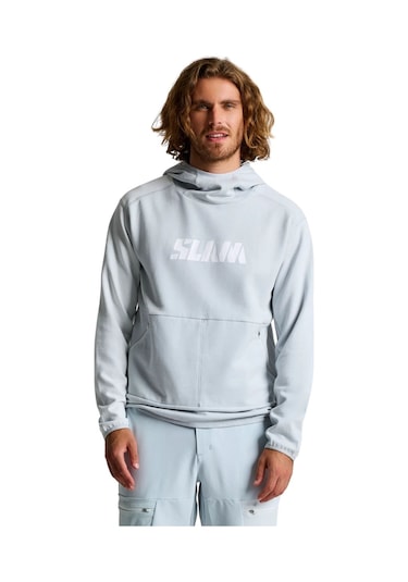 Slam Slam Graphic Hoodie Erkek Sweatshirt W068 Gri