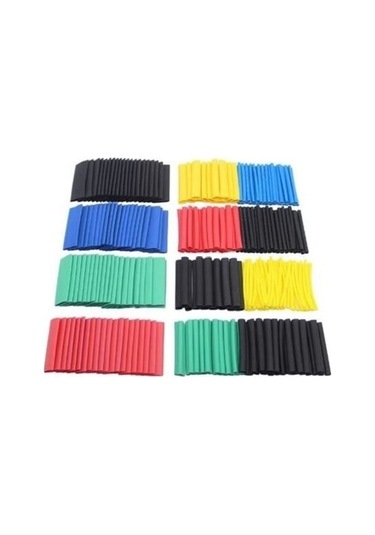 Renkli Isıyla Daralan Makaron Seti - 530 Adet Belirtilmemiş Belirtilmemiş Siyah