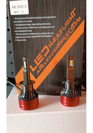 H1 Kısa Far Led 12000 Lumen Csp Şimşek Etkli Led Xenon