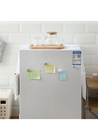 Sones Basit Baskı Buzdolabı Ev Aletleri Su Geçirmez Mutfak Depolama Toz Kapağı Balon