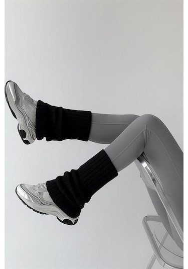 3 Adet Basic Kalın Pamuk Karışımlı Tozluk Siyah