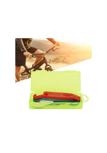 Geeroyoo Bisiklet Tamir Seti, Lastik Tamir Aleti, Kauçuk Patçalar, Çekiç Ve File İle Gluonsuz, Dağ Bisikletleri İçin, Dayanıklı Malzeme, Taşınabilir Yeşil Yeşil