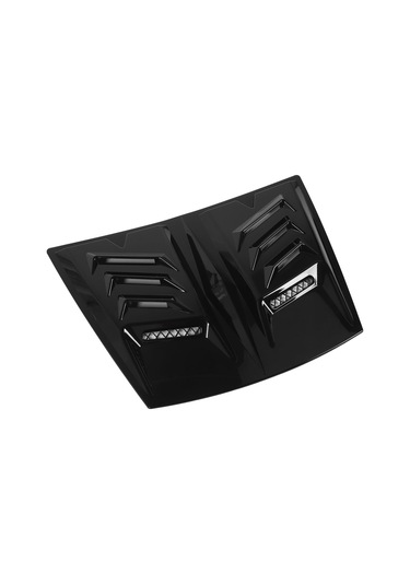 Lemestar Abs Motor Kaputu Havuzlu Vant Çaprazı - Bmw 1 Serisi E90/e91, Audi A3/a6, Benz W117 Uyumlu - Soğutma Artırıcı, Hava Direncini Azaltan, Parlak Siyah Dekoratif Kapak