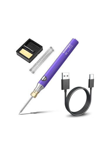 Yifomall Taşınabilir Şarjlı Lehim Makinesi - 330-400 C Ayarlanabilir Sıcaklık, 8w Güç, Dahili Pil, Lehim Ucu Hediyeli