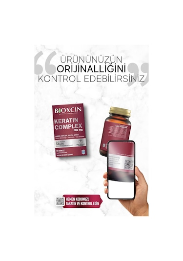 Bioxcin Keratin Complex 500 Mg 60 Tablet - Saç ve Tırnak Vitamini