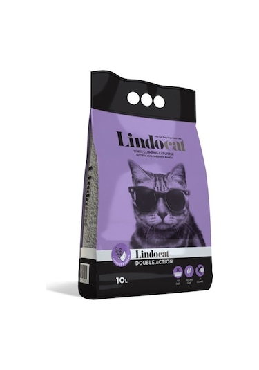 Lindo Cat Lavanta ve Argan Kokulu İnce Taneli Topaklaşan Kedi Kumu 2 x 10 L