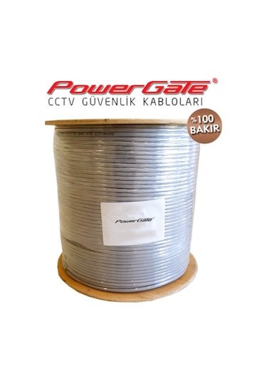 Powergate Vıa 250mt, 2+1 2x0,22+0,22 %100 Bakır, Cctv Güvenlik Kablosu