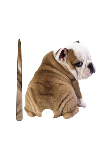 Jeemson Araba Arka Cam Köpek Sticker, Kabin Dekorasyon, Yağmur Sileci Sticker, Normal Yapıştırıcı Malzeme, 26x5cm Paket