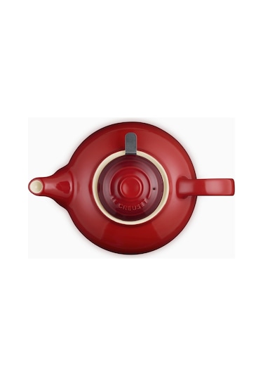 Le Creuset Paslanmaz Çelik Süzgeçli Seramik Çaydanlık, 1.3l Kırmızı