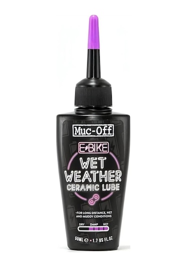 Muc-off E-bike Wet Seramik Lube Zincir Yağı 50ml Mor