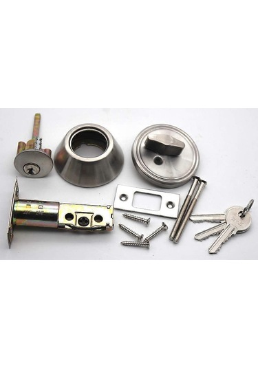 A Silindir, Klasik Kombinasyonlu Kapı Kilidi, Çift Silindirli Saten Nikel