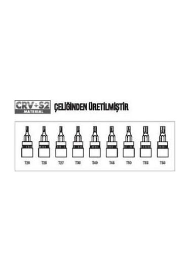 Bay-tec 9 Adet 1/2 Torx Lokma Takımı Seti (erkek) Mk-2740