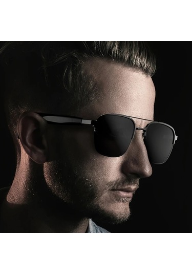 Xuweiwei Siyah Yeni Akıllı Gözlükler Kablosuz Kulaklık Gözlük Metal Dokulu Mikrofon Hoparlör Dokunmatik Kontrol Kamera Tüm Telefonlarla Uyumlu