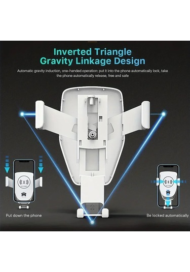 30w Hızlı Kablosuz Şarj Araba İphone Uyumlu 15 14 13 12 11 Pro Xs Max 1