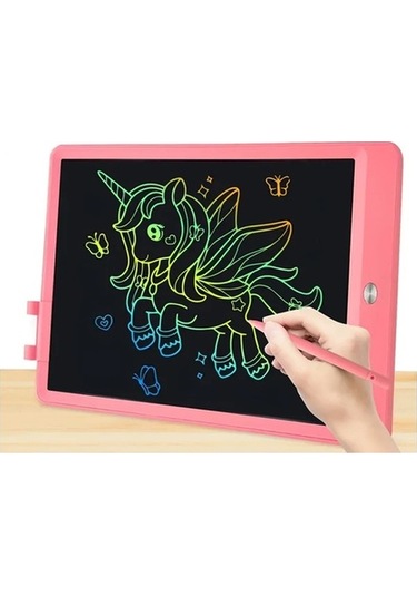 Trendooze Gençler İçin Gaojunshop01 Blue 10 Inç Renkli Eğitici Tablet Yeniden Kullanılabilir Pil İle Mavi Mavi