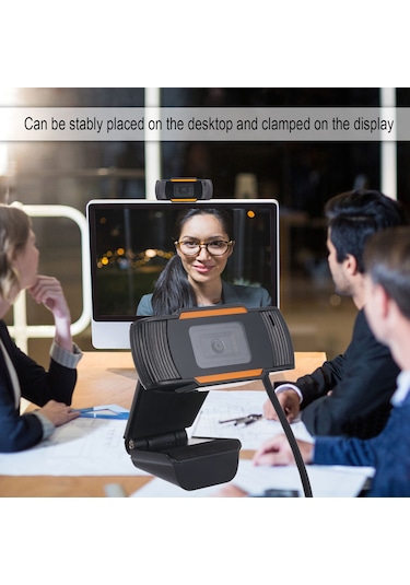 Yuntech01 Usb 2.0 Siyah 720p Hd Webcam, Otomatik Tanıma, Dahili Mikrofon, 150cm Kablolu, Cmos Sensörlü Bilgisayar Kamerası