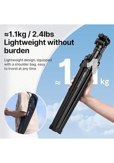 Ulanzi Mt-65 Bluetooth Kumandalı Deve Boynu Video Tripod
