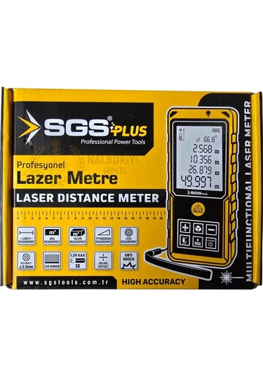 Sgs Lazer Metre 100 Mt.- Uzunluk Alan Hacim Açı Ölçme