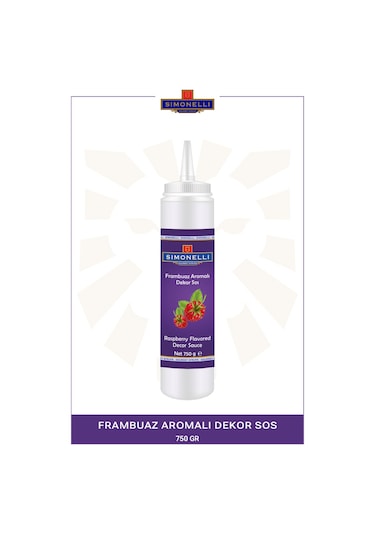 Simonelli Dekor Sos| Frambuaz | 750 gr |