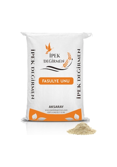 İpek Değirmen Doğal Fasulye Unu Glutensiz Yüksek Protein Lif 3 KG
