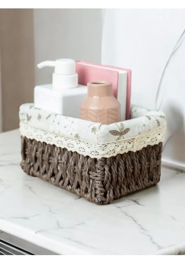 Logovo Bobrov Örgü Saklama Sepeti 144479256 Kahverengi