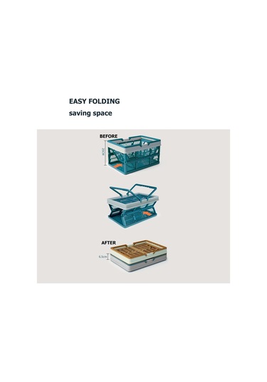 Yeşil Açık Katlanır Taşınabilir Piknik Sepeti Taşınabilir Kamp Depolama Plastik Çerçeve Büyük Süpermarket Alışveriş Sepeti M Yeşil