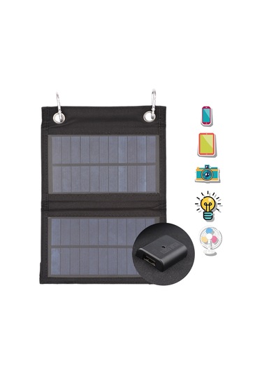 Mufunye Taşınabilir 4w Katlanabilir Güneş Enerjili Şarj Çantası - Hızlı Usb Şarj, Kamp & Seyahat İçin