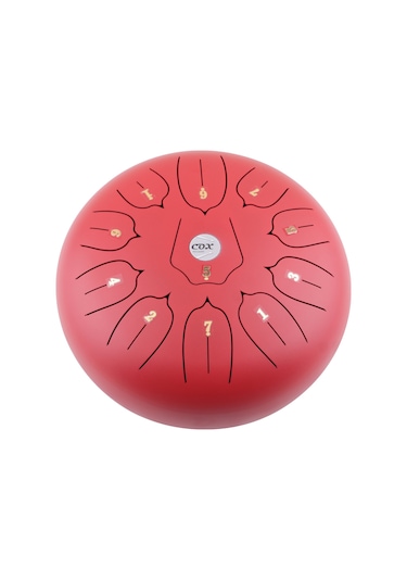 Cox Steel Tongue Drum kırmızı