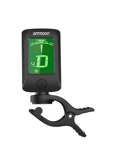 Ammoon At-07 Dijital Elektronik Clip-on Tuner Gitar Kromatik Siyah