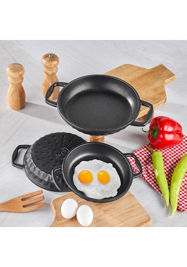 Taç Bella 3'lü Sahan Set Siyah