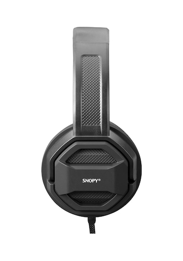 Snopy Sn-101, Bonny, Siyah, Kablolu, 3,5mm Jac, Ayarlanabilir Kafa Bandı, Microfonlu Kulaklık