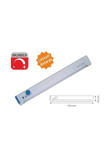 Helios Opto 120 Ledli Şarj Edilebilir Işıldak Dimlenebilir