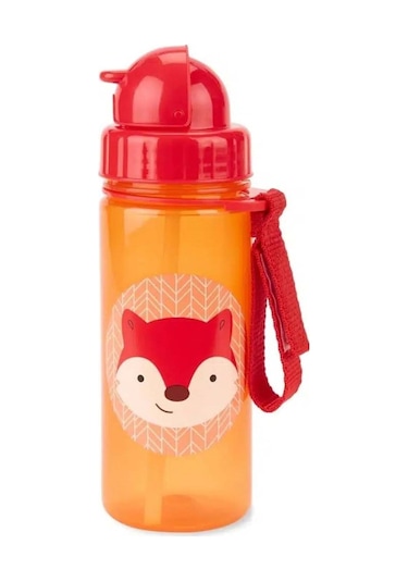 Skip Hop Pipetli Suluk 390 ML 12+ Ay Kırmızı-Turuncu