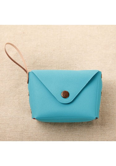 Sevimli Şeker Rengi Küçük Bozuk Para Çantası - Koyu Mavi