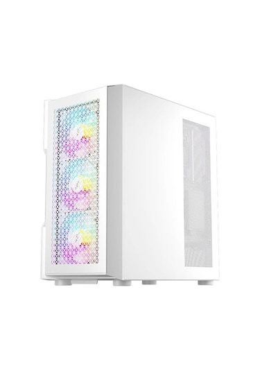 1st Player Trılobıte T7 Beyaz 650w 80+ Argb 4x12cm Fan Temperli Cam Mesh Usb 3.0 Atx Kasa