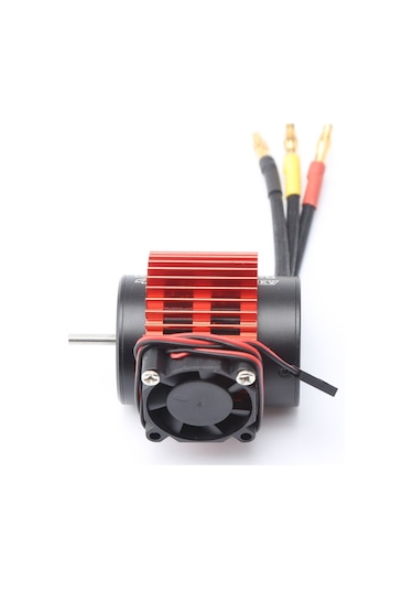 Folinda 1/10 Hsp Rc Araba Motor Soğutucu Seti 540/550 3650/3660 Motorlar İçin Alüminyum-plastik Jst Bağlantı Siyah Ksx4286