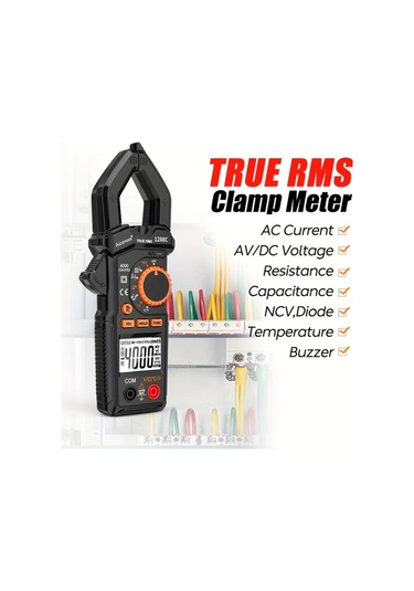 Xuweiwei 1288c Yüksek Hassasiyetli Dijital Kelepçe Metre Gerçek Rms 600a Voltaj Akım Test Cihazı Abs