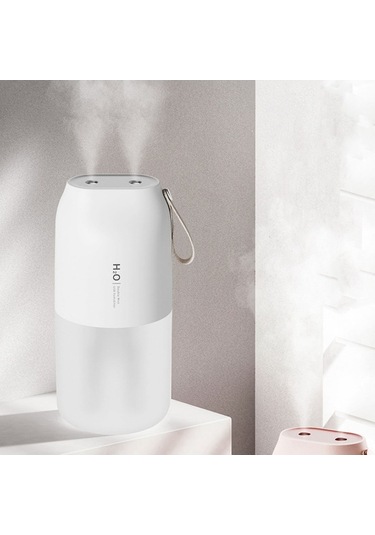 Dancemonkey Usb Taşınabilir Nemlendirici - 2 Püskürtmeli, Led Işıklı, Otomatik Kapanma, Ev & Araç