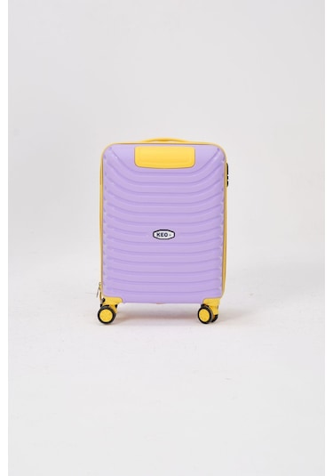 Keo-plus Lila-sarı Kabin Boy Silikon Kırılmaz Pp Valiz Lila-sarı Lila - Sarı