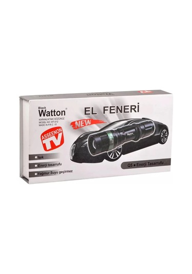 Zoomlu Oto Şarjlı El Feneri Wt-012 - 9076796333500ynt Çok Renkli