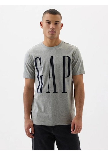 Everyday Soft Gap Logo T-shirt Gri-6059 Gri