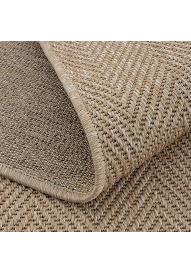 Düz Bej Kılçık Desenli Modern Halı - L665bjbo Kahve