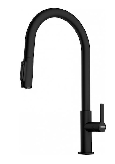 Franke Maris Slim Clear Water Matt Black Armatür Siyah