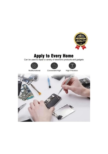 Premium Seri Kaliteli Kutulu Ergonomik Saatçi Bilgisayar Hassas Taşınabilir 25 Parça Tornavida Seti