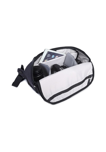 Sones Xıujıan Crossbody Su Geçirmez Hafif Slr Fotoğraf Makinesi Çantası, Renk: 10l Koyu Gri