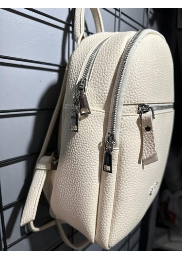 Matthew Cox T773 Bej Kadın Sırt Çantası Mavi