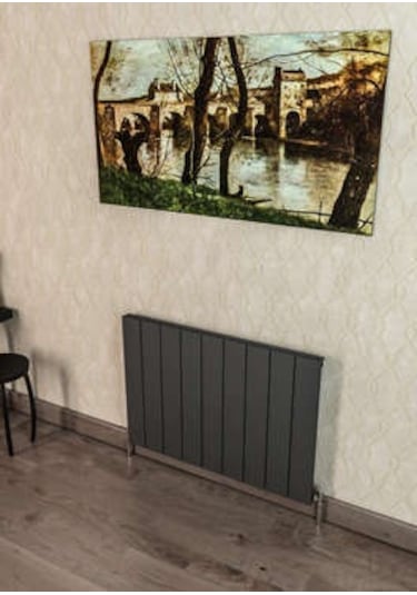 Warma Drama Yatay Alüminyum Radyatör 850x600 Pütürlü Antrasit 7946